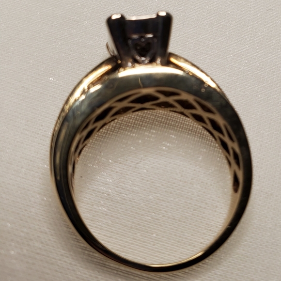 1carat diamond ring 14k, 7.2g - Picture 9 of 17